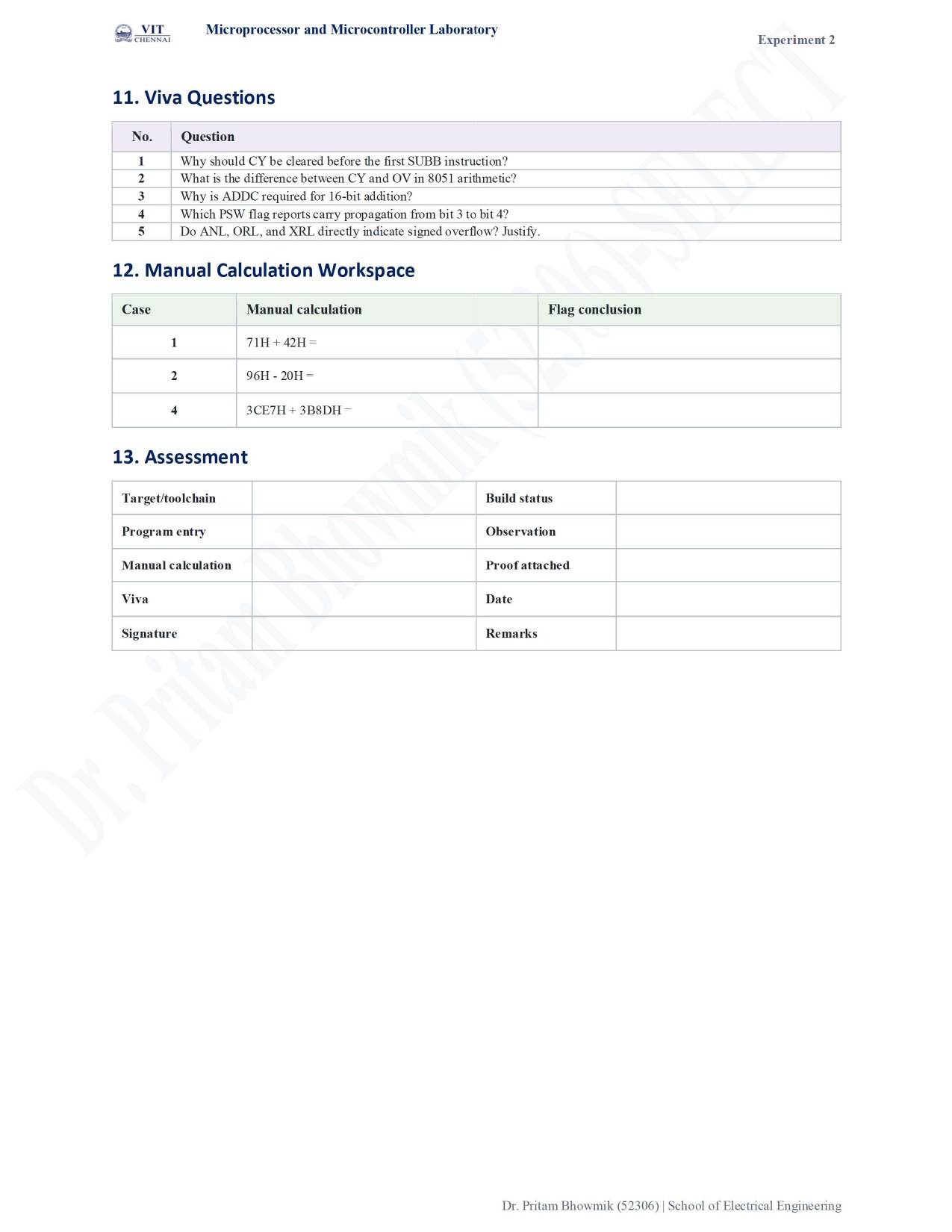 MPMC Lab Manual Fall 26-27 page 13